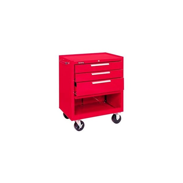 Kennedy 273XR K1800 Series 27"W X 18"D X 35"H 3 Drawer Red Roller Cabinet 273XR - main